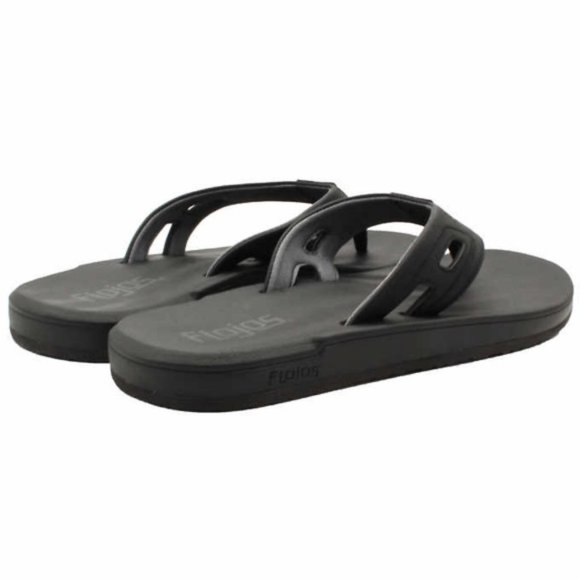 NEW Flojos Mens Hydro Flip Flop Memory Foam Sandals Black US Size 11 NWT - Picture 4 of 5